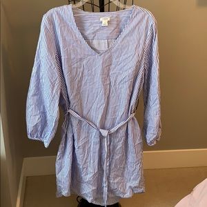 Jcrew long sleeve shirt dress